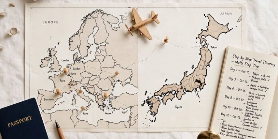 Step by Step Travel Itinerary Planning for Multi Stop Trips