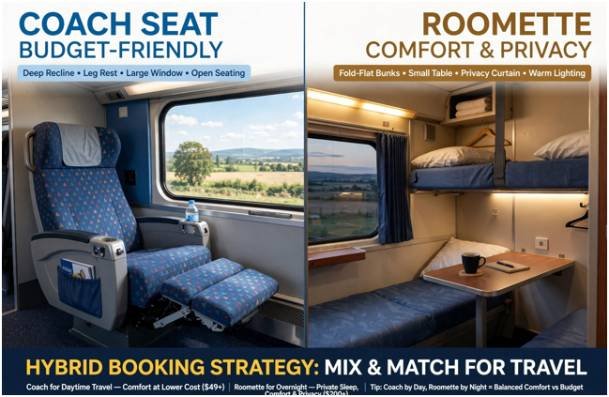 The Hybrid Booking Strategy: Roomettes vs. Coach Seats