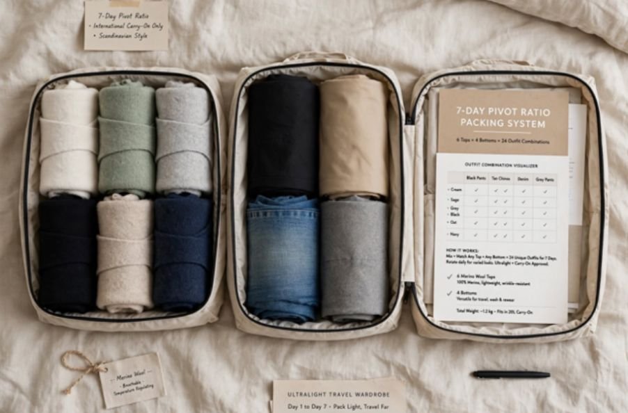 The 7-Day Pivot Ratio Packing for Any Trip Length